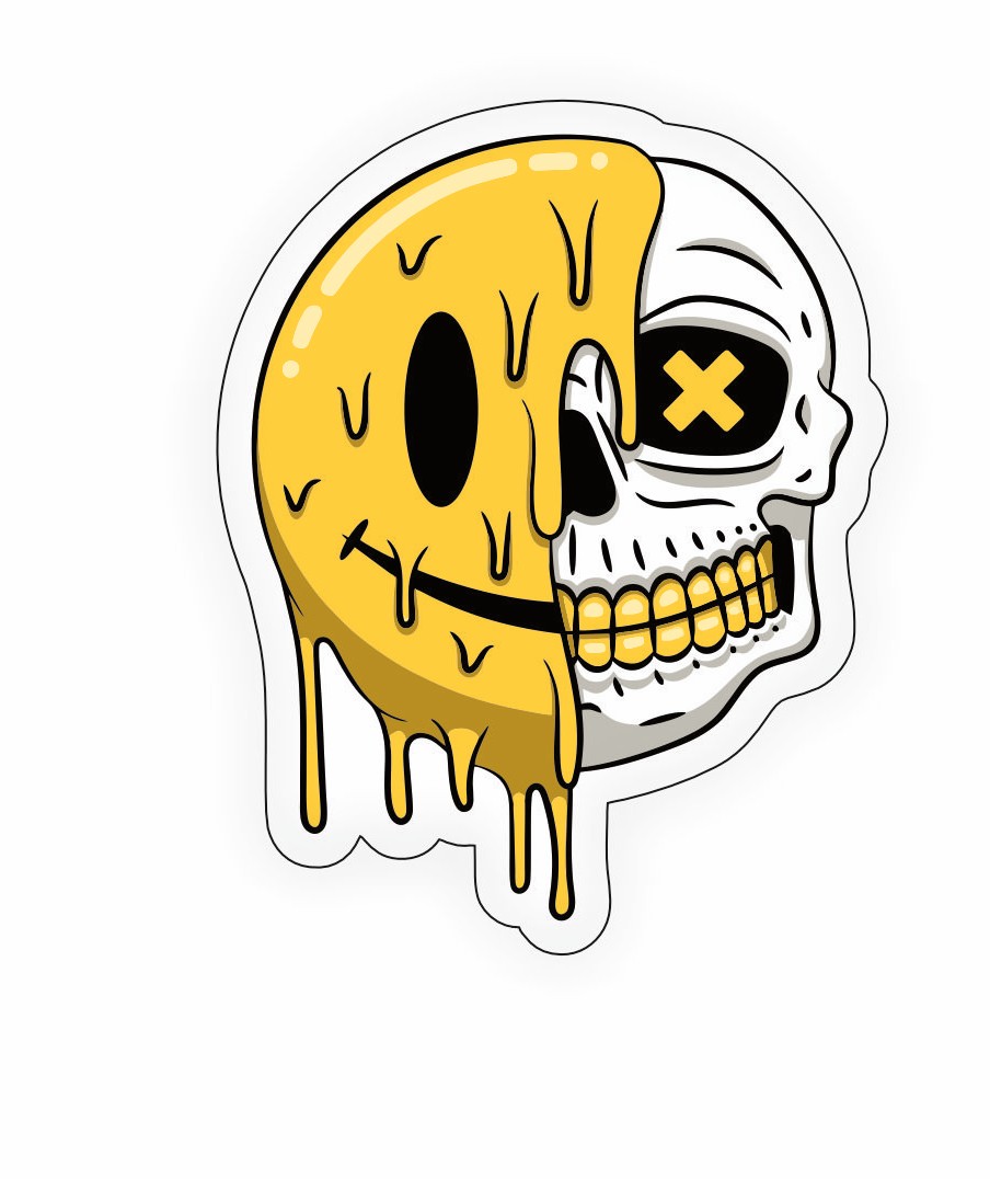 صورت زخمی - استیکرشاپ