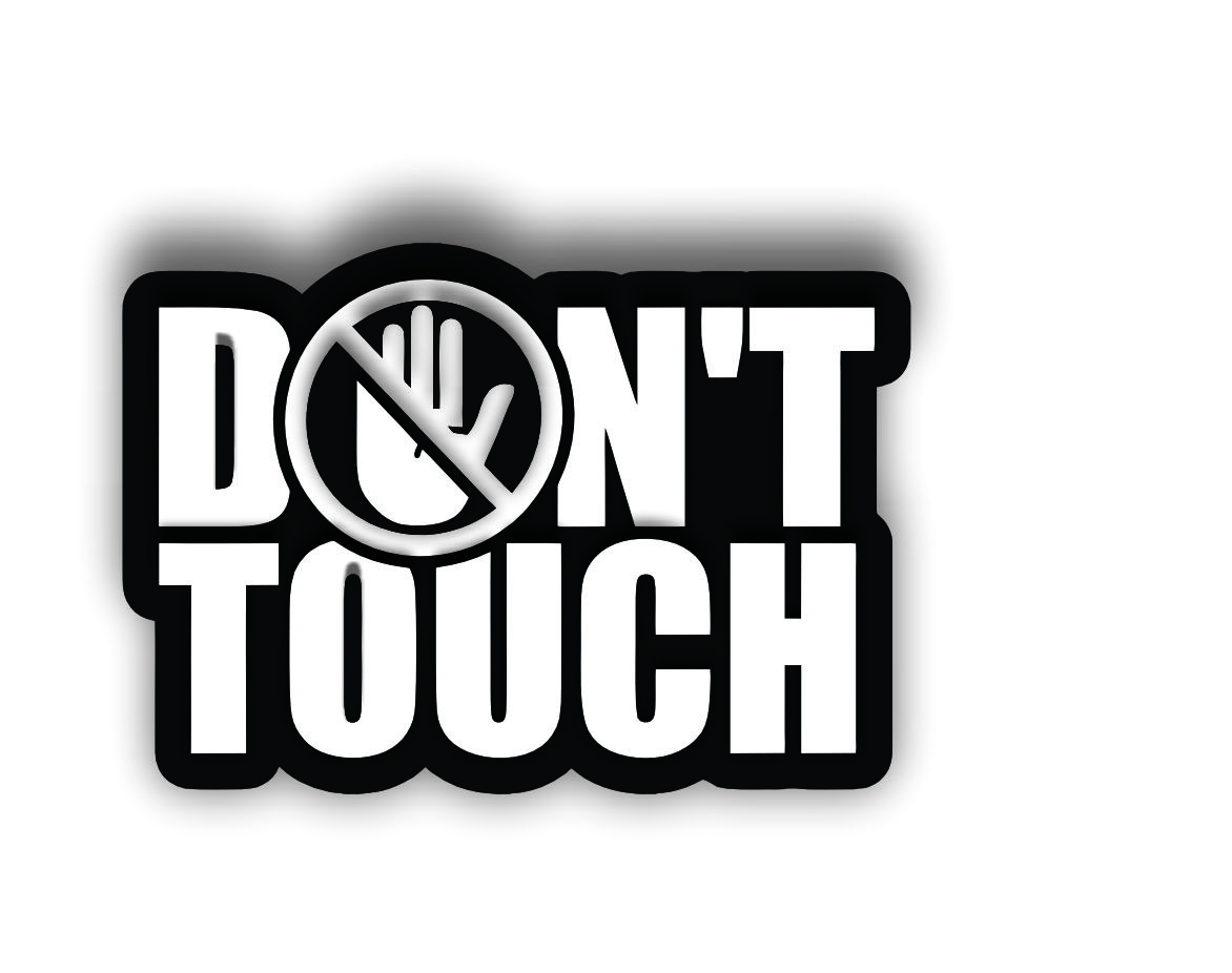 dont touch - استیکرشاپ