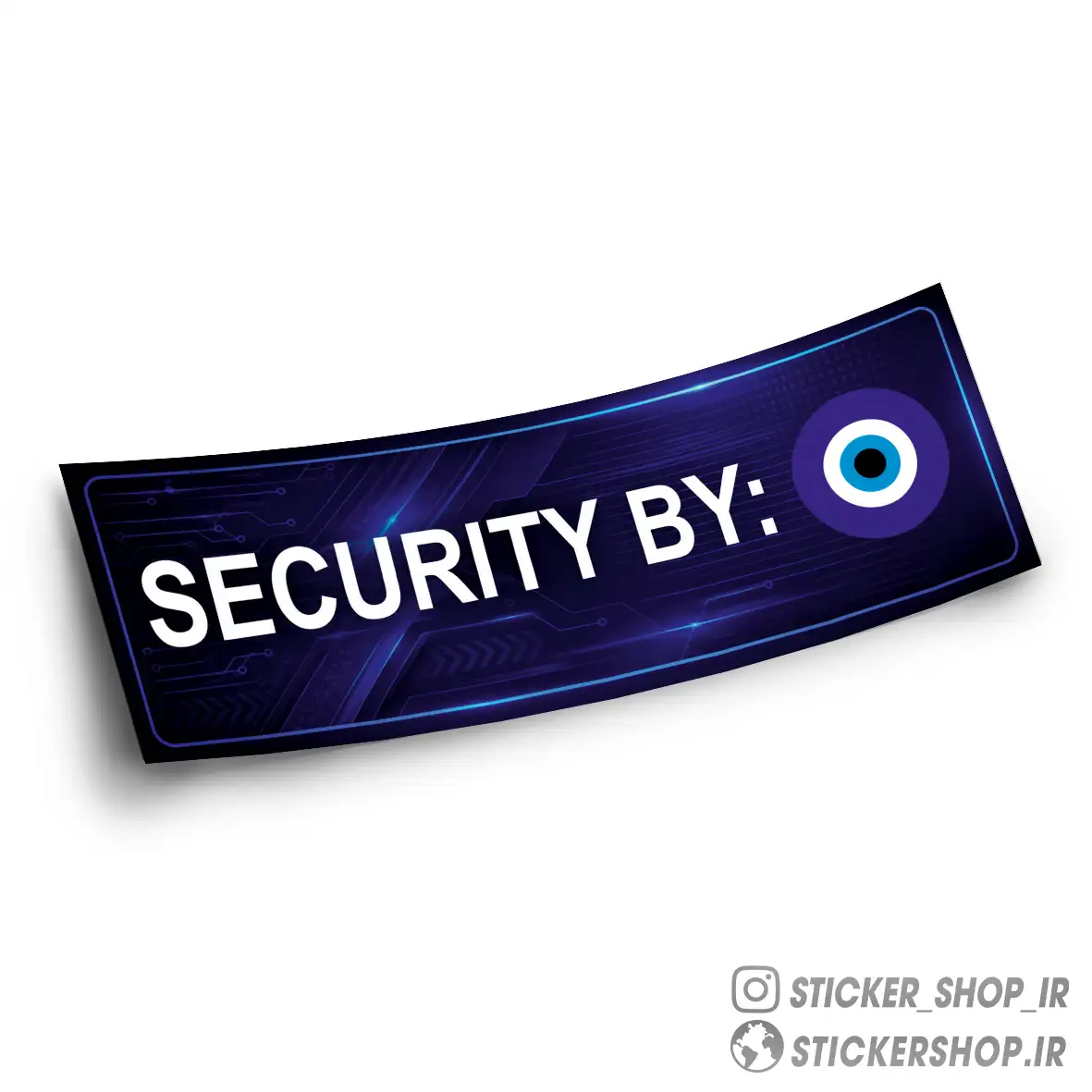 اسلپ استیکر طرحSECURITY BY - استیکرشاپ