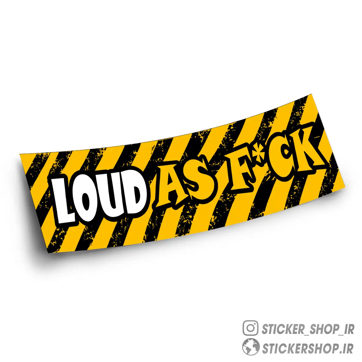 اسلپ استیکر طرحLOUD ASF*CK - استیکرشاپ