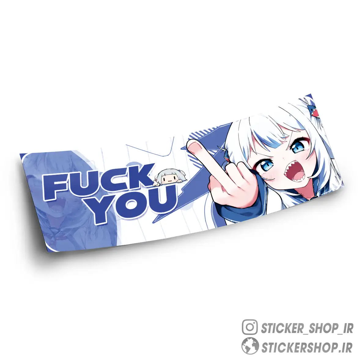 اسلپ استیکر طرح انیمه FUCK YOU - استیکرشاپ