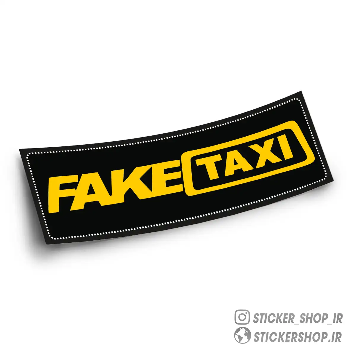 اسلپ استیکر طرح FAKE - استیکرشاپ