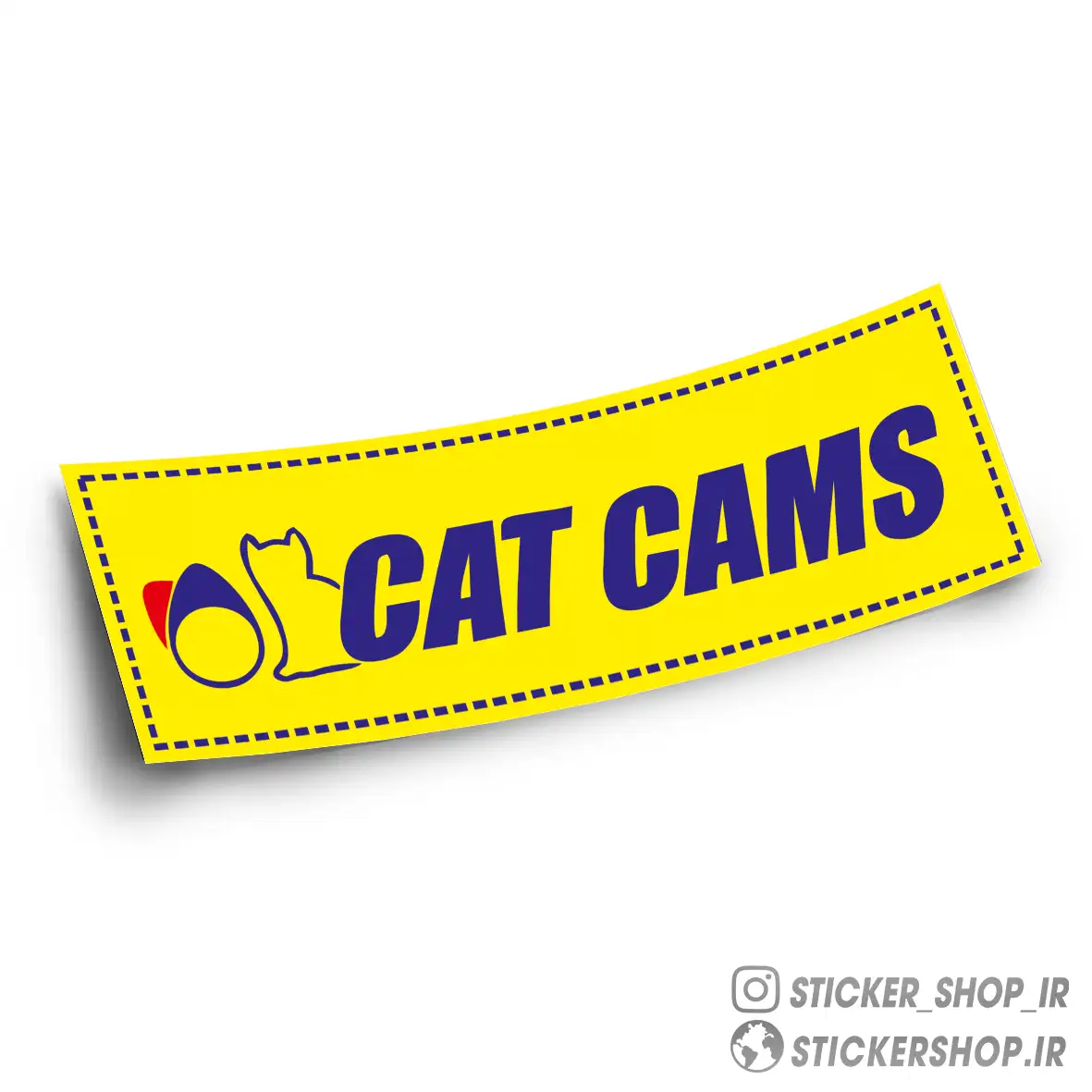اسلپ استیکر طرح CAT - استیکرشاپ