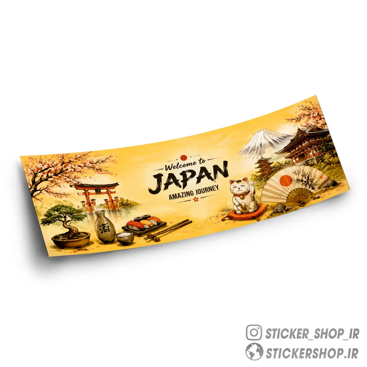 اسلپ استیکر طرح ژاپن 3 - استیکرشاپ