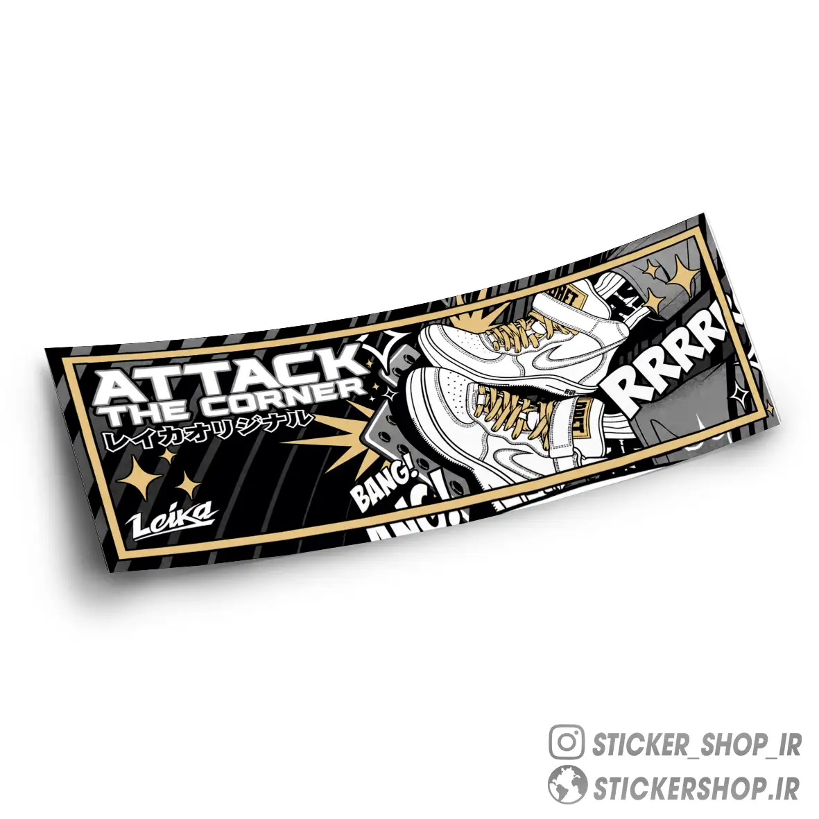 اسلپ استیکر طرح ATTACK - استیکرشاپ