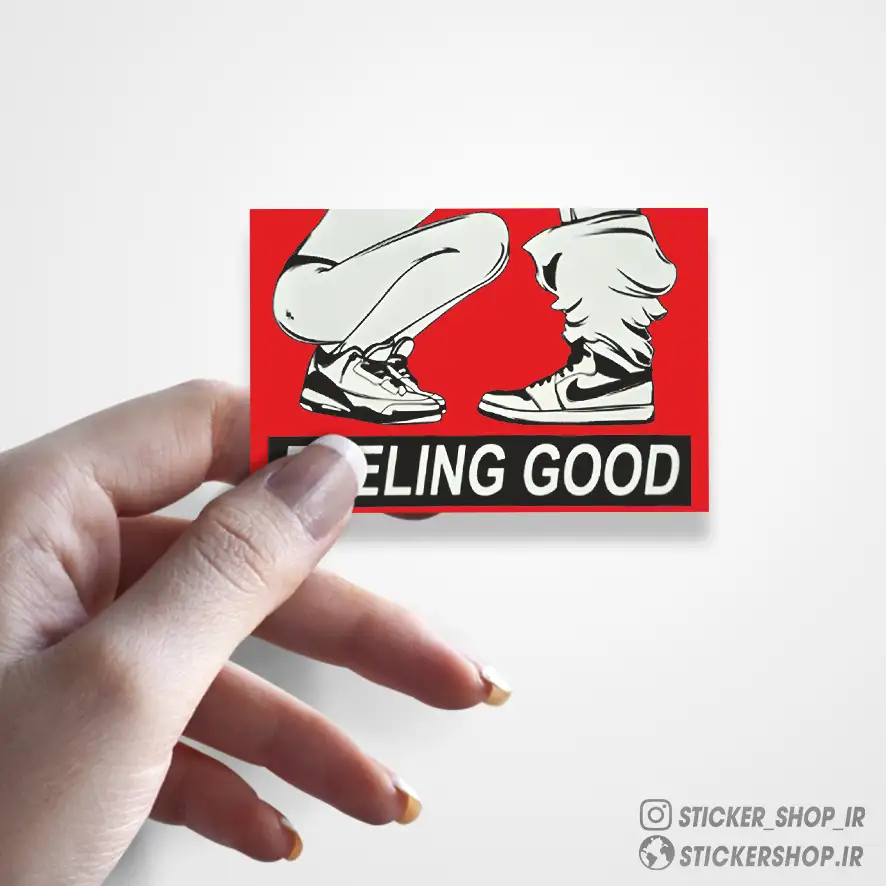 استیکر طرح 063FEELING GOOD - استیکرشاپ