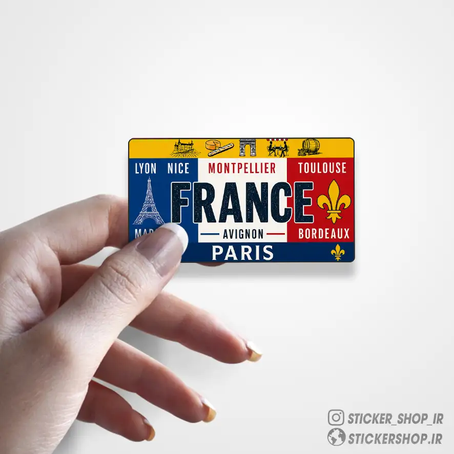 استیکر طرح 068FRANCE - استیکرشاپ