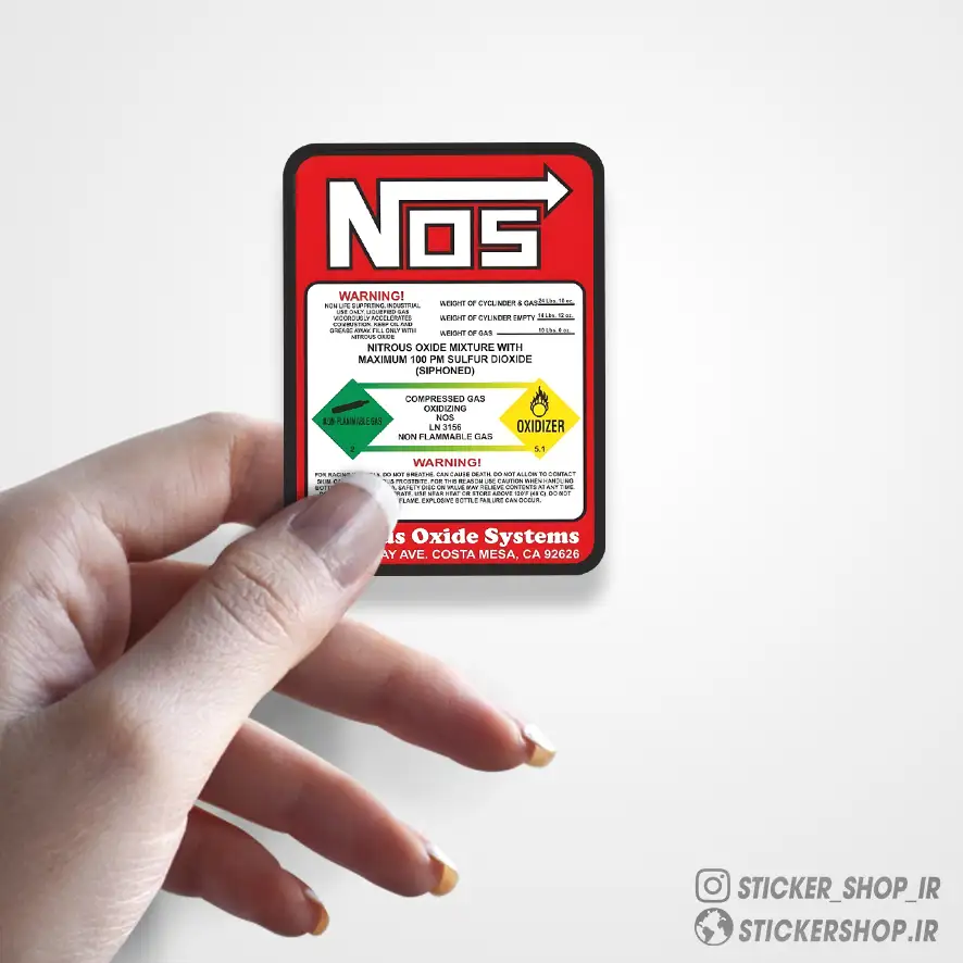 استیکر طرح0103NOS - استیکرشاپ