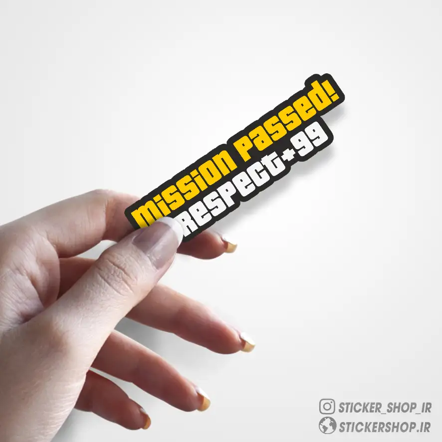 استیکر طرح0105Misson Passed - استیکرشاپ
