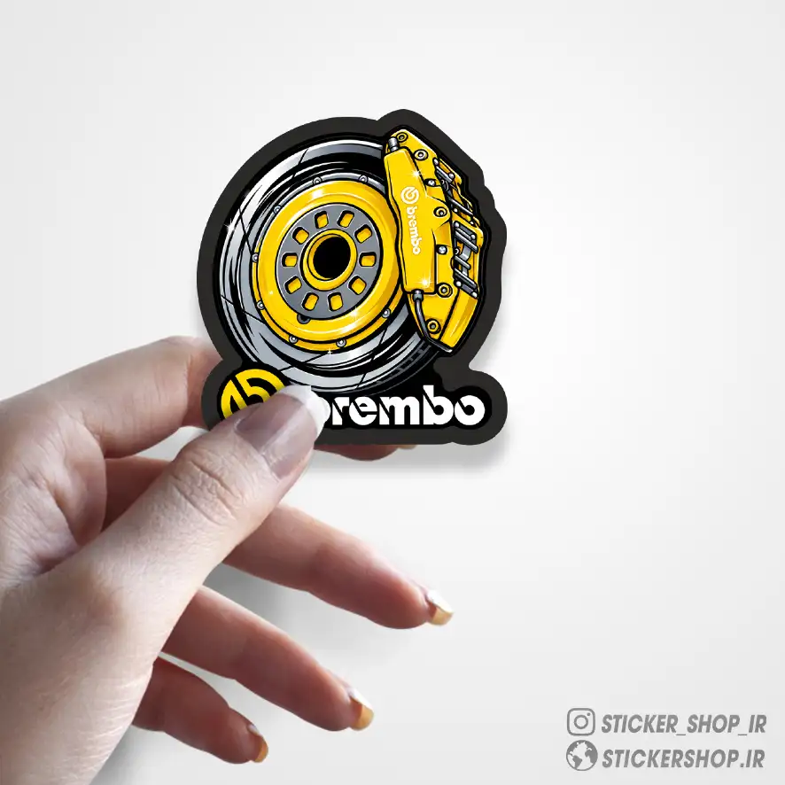 استیکر طرح0140BREMBO - استیکرشاپ