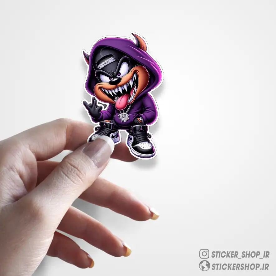 استیکر طرح0144Tasmanian Devil - استیکرشاپ