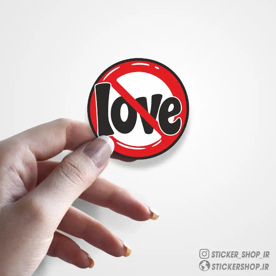 استیکر طرح0158LOVE - استیکرشاپ