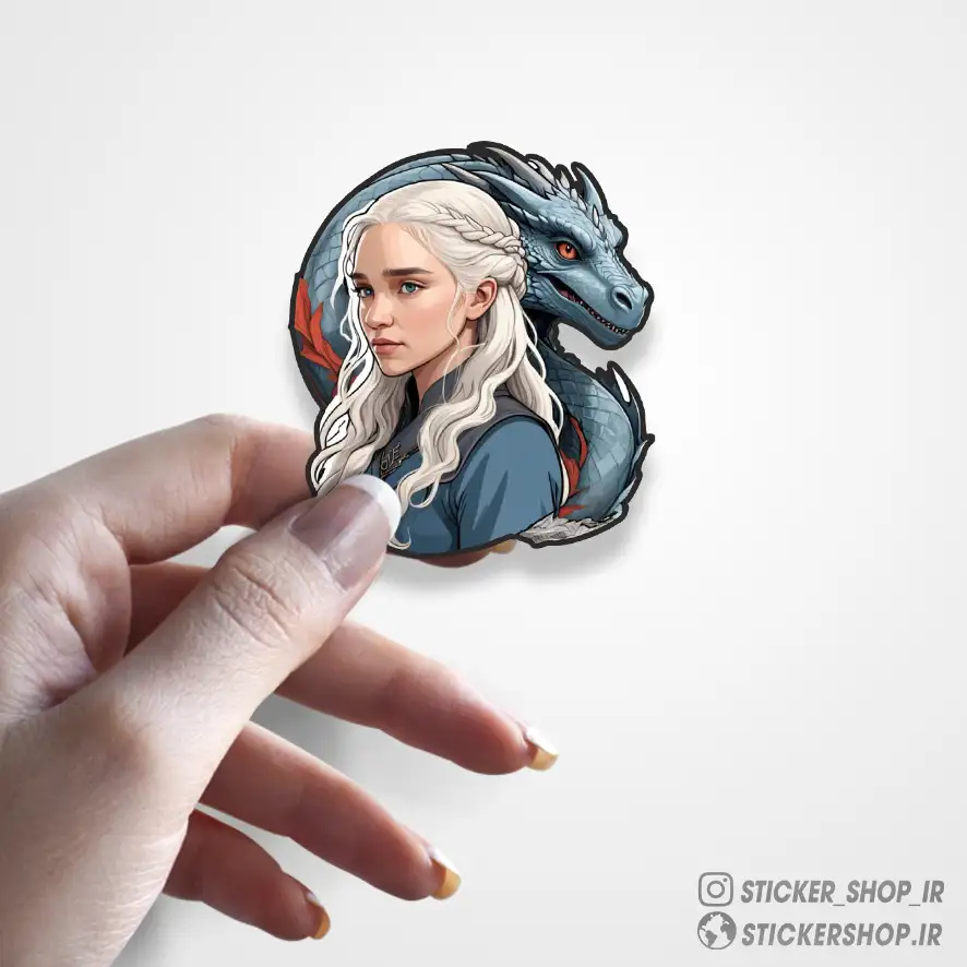 استیکر طرح0203Mother of dragons - استیکرشاپ