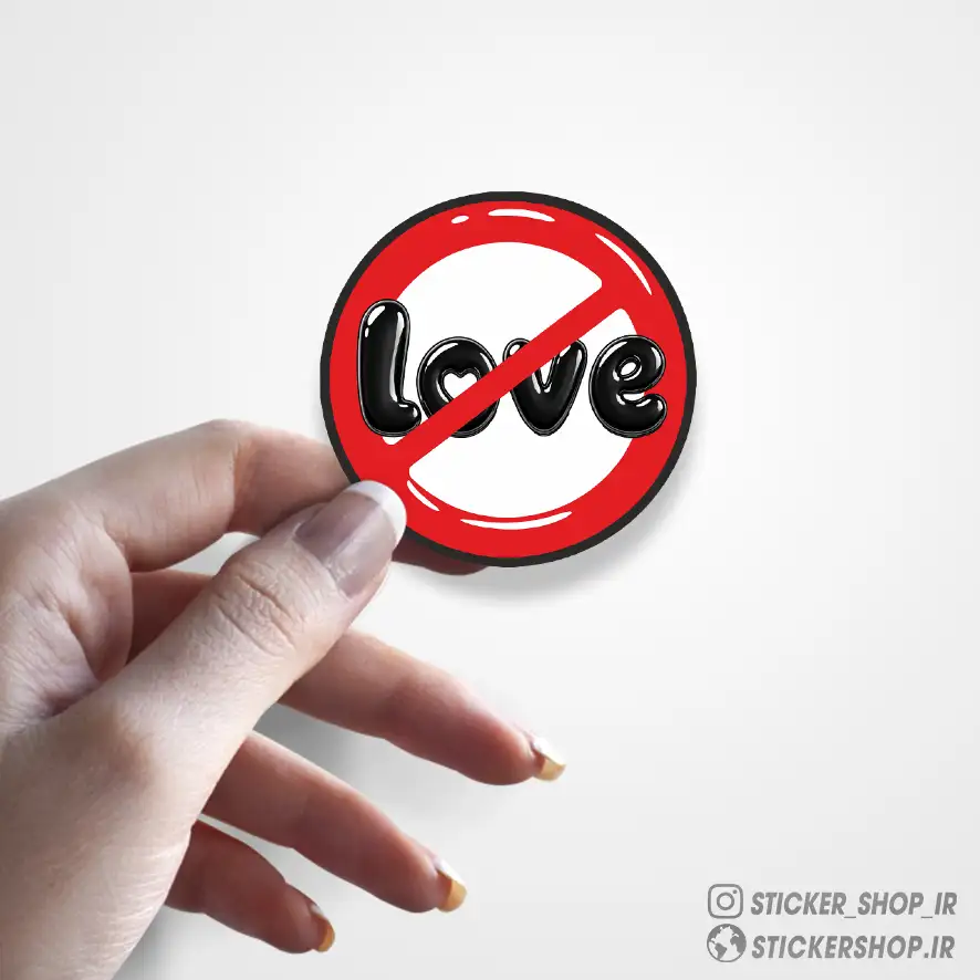 استیکر طرح0362LOVE - استیکرشاپ