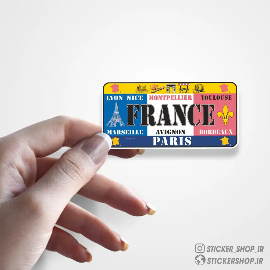 استیکر طرح0467FRANCE - استیکرشاپ