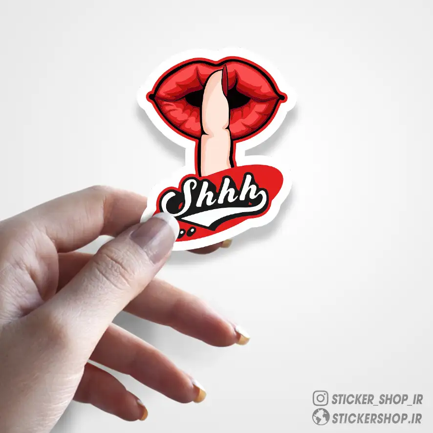 استیکر طرح لب0488 - استیکرشاپ