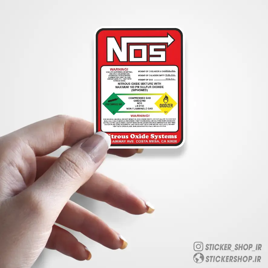 استیکر طرح0496NOS - استیکرشاپ