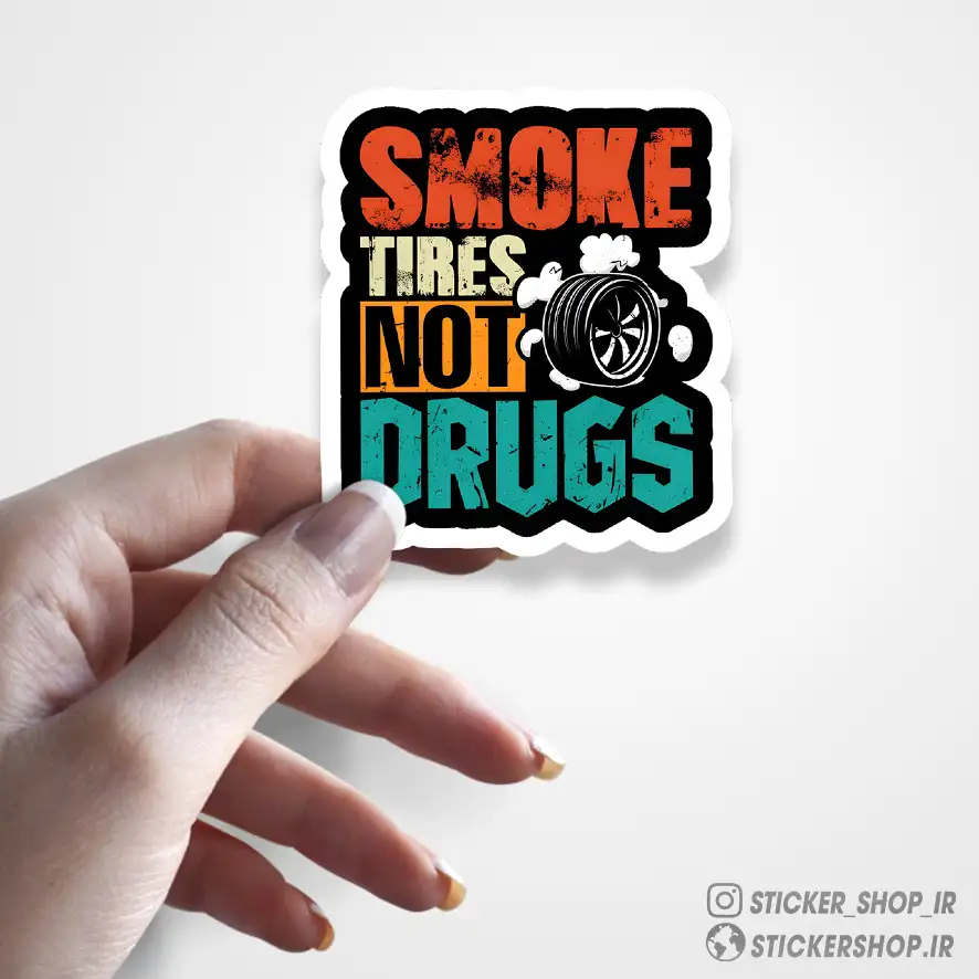 استیکر طرح0537SMOKE - استیکرشاپ