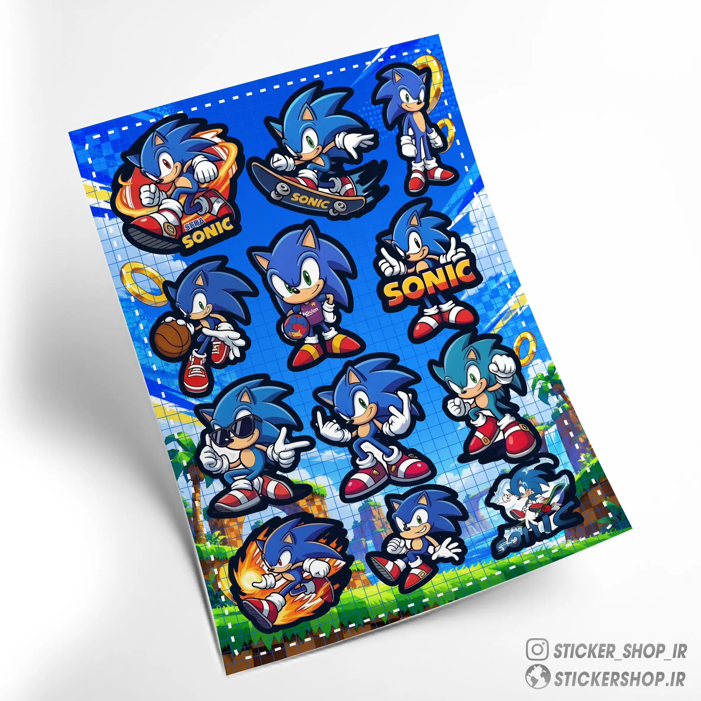 پک استیکرطرح0123sonic - استیکرشاپ
